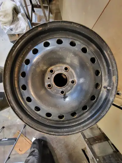 4 Steel rims, 18 inch, 5x5 bolt pattern. Fits Dodge and Jeep. $100.