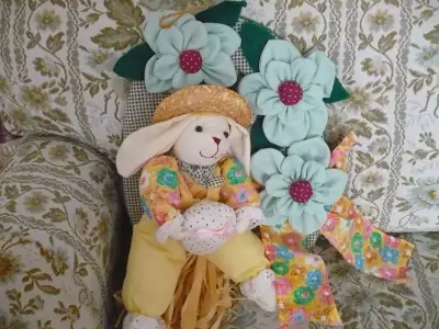 EASTER DECOR -  9 INCH HIGH NEW HANDMADE BUNNIES FOR HOME DECOR,, View more