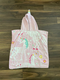 Toddler girl hoodie towel