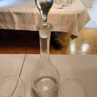 Wine Decanter & 5 Glasses