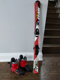 Children's skis with boots size 120