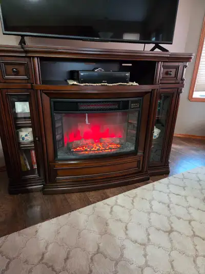 QUALITY ELECTRIC FIREPLACE - AS NEW, View more