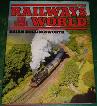1986 Coffee Table Photo HCDJ Book TRAINS RAILWAYS of the WORLD