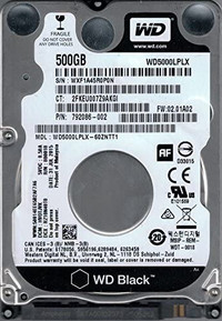 Disque dur portable SATA 2.5 500GB WD notebook laptop hard disk
