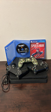 PS4 Bundle: 3 Controllers + Call of Duty & Spider-Man Games!
