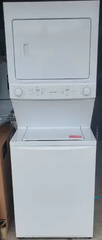 FRIGIDAIRE WHITE 24" STACKABLE WASHER AND DRYER, :*