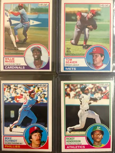 1983 OPC Major League Baseball Card Lot , View more