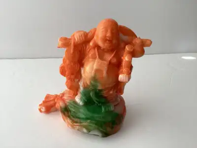 Laughing Buddha marble statue, View more