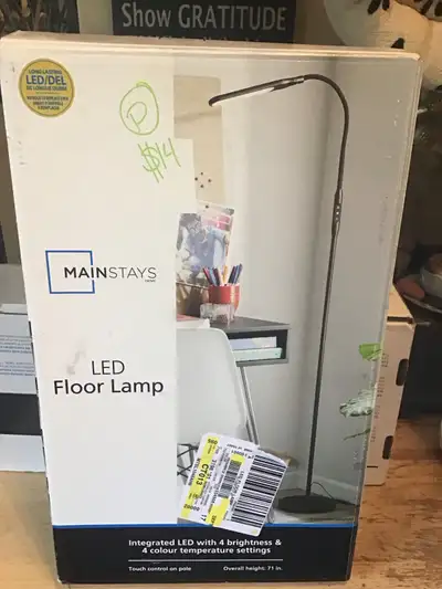 71" LED Floor LAMP, 4 Brightness, 4 colour temperature settings, View more