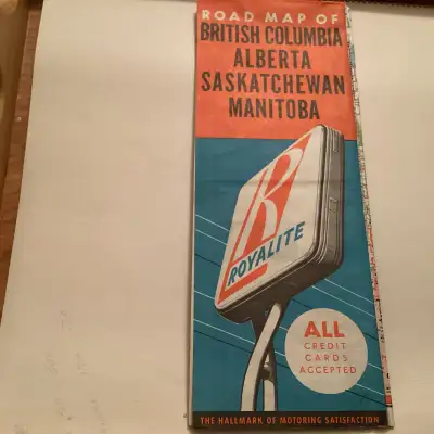 Vintage Royalite Gas  Road Map, View more
