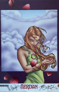 Meridian Sephies Sadness Original 2001 Signed Comic Poster