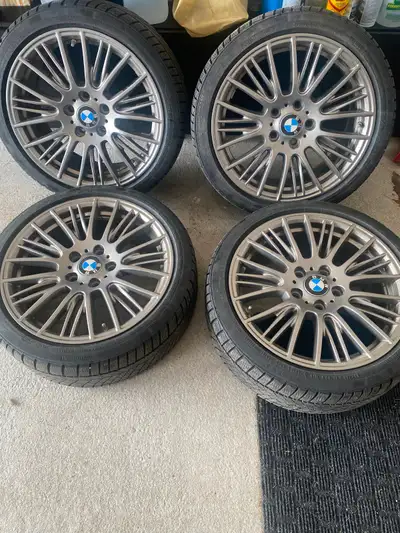BMW OEM 225/40/18 5x120 Continental winter Run Flat Tires in excellent condition. $1000 firm! (Note...