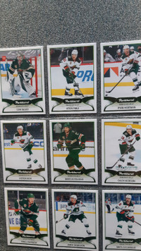 2021-22 Parkhurst Minnesota Wild 9 basic Cartes hockey cards