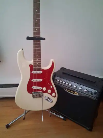 Squier Stratocaster with Line 6 Amp, View more