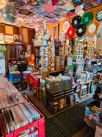 YES! the RECORDS SHOP is OPEN TODAY in LaSalle! Vintage & Vinyl!