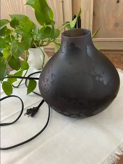 Soft light glass IKEA lamp, with motif perfect for bedroom, living room, child’s room, hallway, shel...