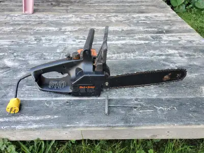 Black and Decker electric chain saw, View more