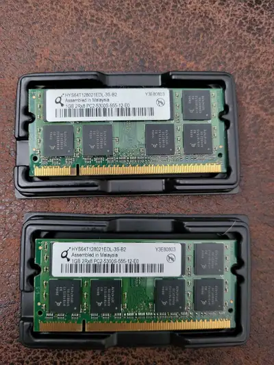 2 x 1GB 2Rx8 PC2-5300S RAM, View more