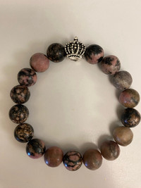 Rhodonite stone handmade bracelets 