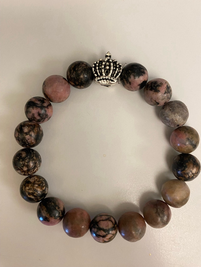 Rhodonite stone handmade bracelets  in Jewellery & Watches in City of Toronto