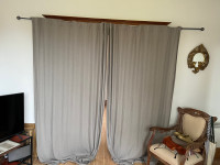 Rideaux Ikea et tringles - Ikea curtains and rods 