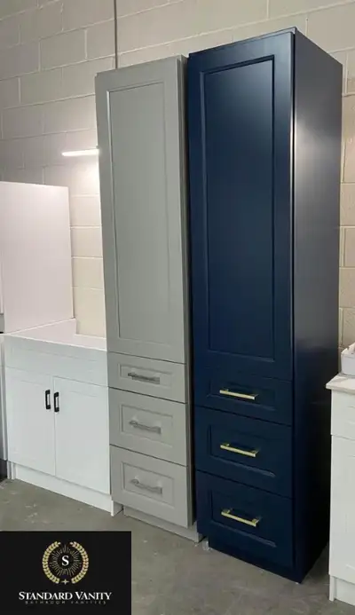 NEW !!! SOLID WOOD Linen Tower Cabinet Amazing to gain SPACE, View more