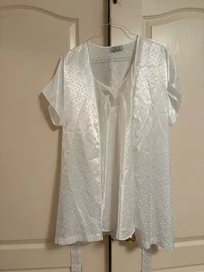 Chantilly slip dress with robe, View more