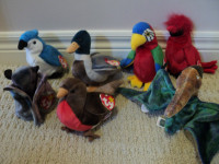 Beanie Babies selection of birds *All with Tags/Untouched*