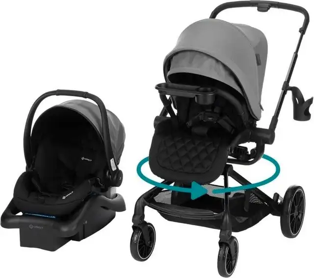 SAFETY 1ST TURN AND GO 360 ROTATING TRAVEL in Strollers, Carriers & Car Seats in London - Image 2