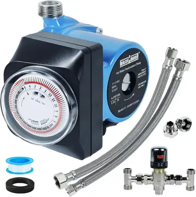 Instant Hot Water Recirculating Pump Kit for Tank Heater w/ Stai, View more