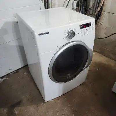 Samsung Electric clothes Dryer Serviced White LCD display, View more