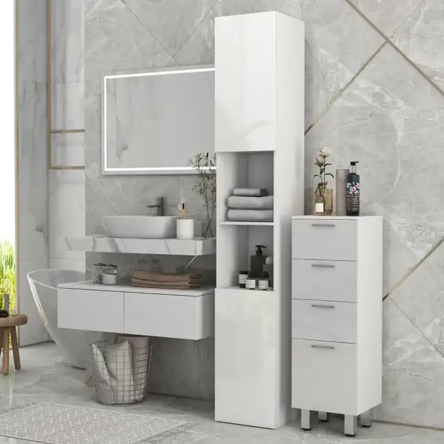 Tall Bathroom Cabinet in Hutches & Display Cabinets in Markham / York Region - Image 3