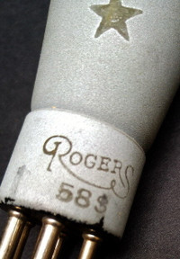 Vintage Rogers spray-shielded tubes 58-S for antique radios
