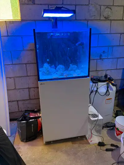 Good condition red sea reefer 200XL + white cabinet. Glass in great condition - no scratches. Includ...