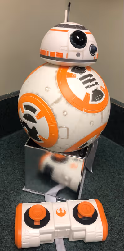Bring home the magic of Star Wars with this remote-controlled BB-8 droid! While this droid is in use...