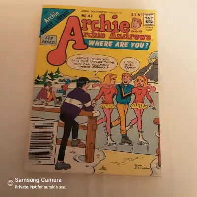 1986 No.42 Archie..Archie Andrew's Where Are You? printer errors, View more