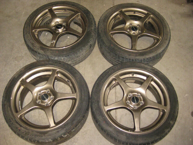 215-45-17 SUBARU WRX STI MAG WHEELS 5X100 OFFSET: +47 17X7 dans Moteur, Pièces de Moteur  à Ville de Montréal