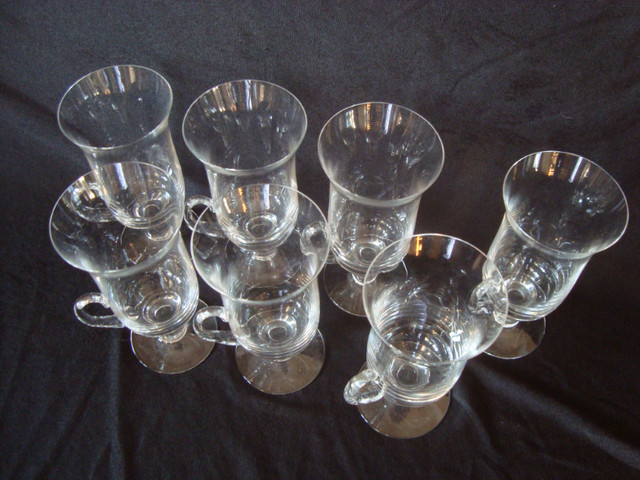 SET OF 7 IRISH COFFEE/SUNDAE/LATTE CRYSTAL GLASSES in Holiday, Event & Seasonal in Kitchener / Waterloo - Image 3