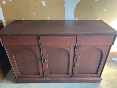 Free delivery used antique Wood Buffet / Sideboard, View more