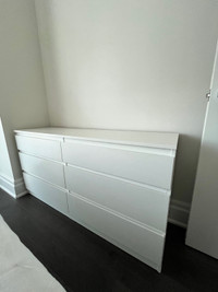 IKEA White Kullen 6 drawer dresser