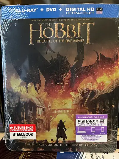 The Hobbit The Battle of the Five Armies - blu-ray - steelbook, View more