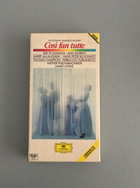 Cosi Fan Tutte Mozart Opera 3 Audio Cassettes
