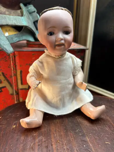 German Bisque Baby Doll – Early 1900s , View more