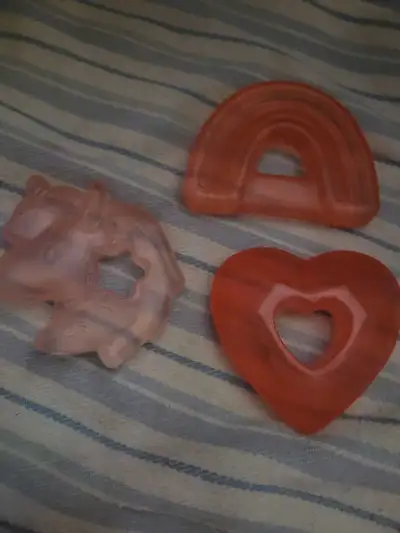 Itzy Ritzy Cutie Coolers water-filled teethers. , View more