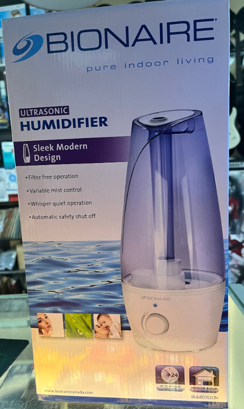 Bionaire Ultrasonic Humidifier in Heaters, Humidifiers & Dehumidifiers in Mississauga / Peel Region