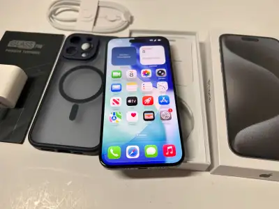 iPhone 15 Pro Max - 256GB | Box, Accessories | Like New, View more