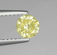 Natural Loose Round Yellow Diamond 0.45 CT 4.8 MM 