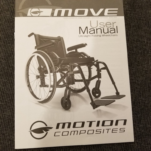 Motion Composites Ultralite Folding Manual Wheelchair in Health & Special Needs in Prince George - Image 4