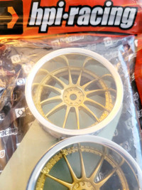 Full set HPI Racing DRIFT tires & wheels NIB NEW