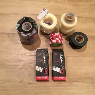 Bundle Of Hockey Tape And Skate Laces, View more